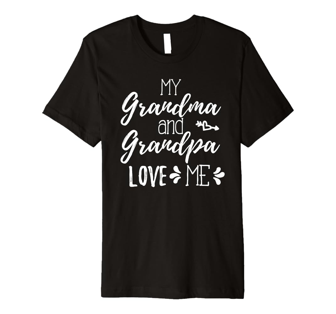 Amazon.com: My Grandma and Grandpa Love Me T Shirt for Gift